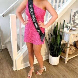 Sherri Hill Dress Size 4 Pink